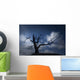 Silhouette of Bare Tree Wall Mural