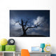 Silhouette of Bare Tree Wall Mural
