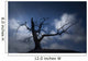 Silhouette of Bare Tree Wall Mural