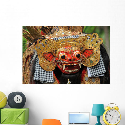 Balinese Barong Mask Wall Mural