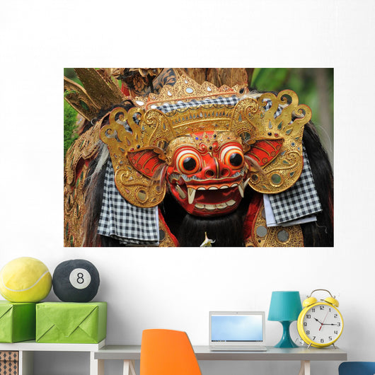 Balinese Barong Mask Wall Mural