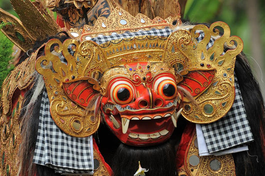 Balinese Barong Mask Wall Mural