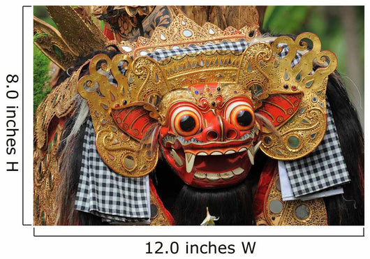 Balinese Barong Mask Wall Mural