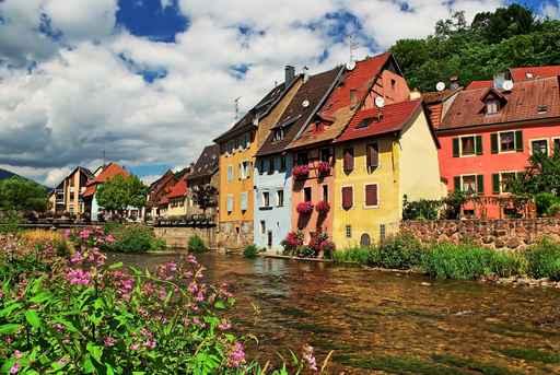 Riviere Traversant Thann Wall Decal