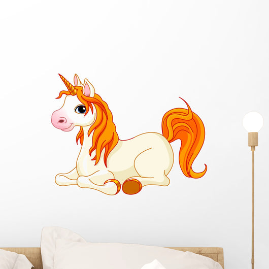 Beautiful Unicorn with Red