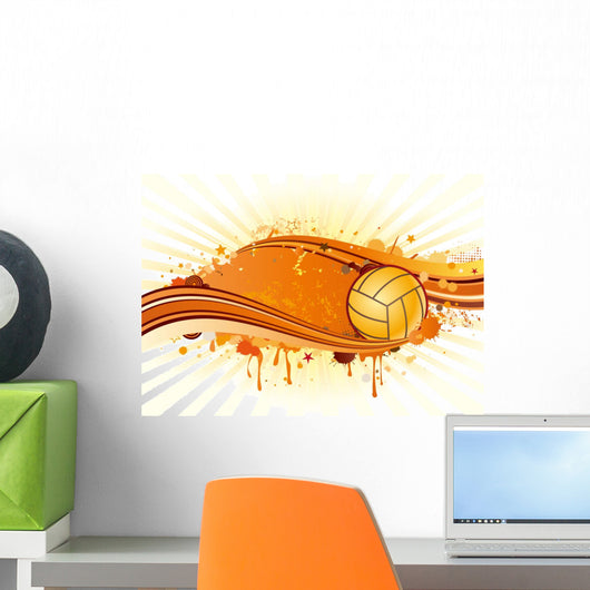 volleyball sport and ink Wall Decal