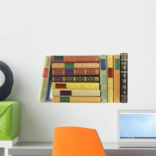 Stack Vintage Books Wall Mural