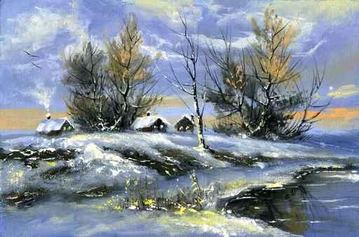 Winter Landscape Wall Decal Design 3