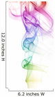 Colorl Rainbow Smoke Wall Mural