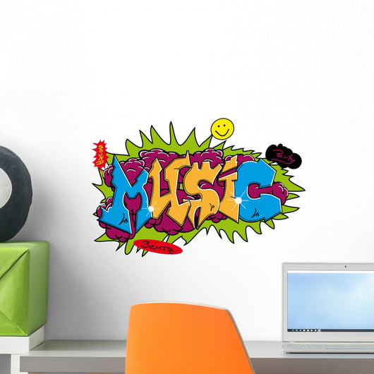 Graffiti Music Wall Decal
