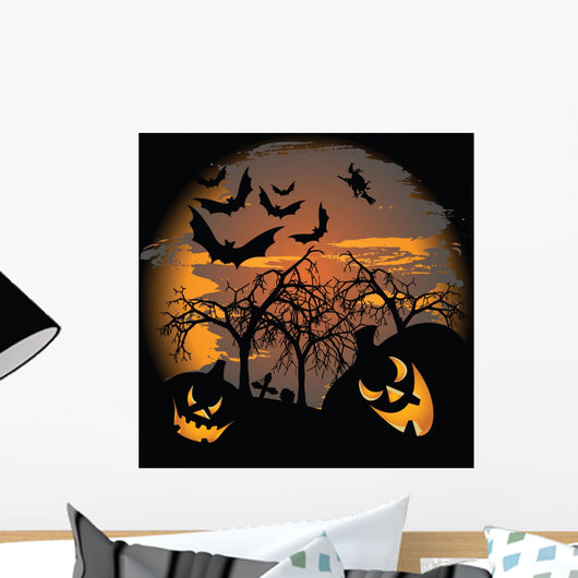 Scary Halloween Wall Mural