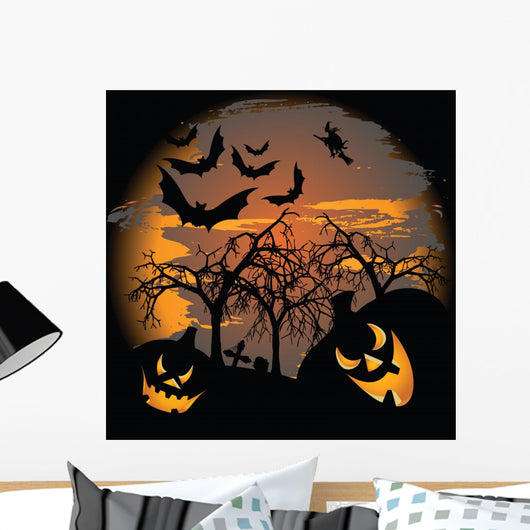 Scary Halloween Wall Mural