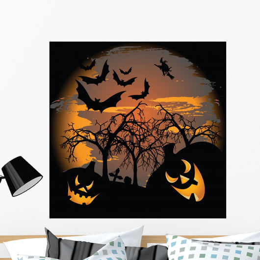 Scary Halloween Wall Mural
