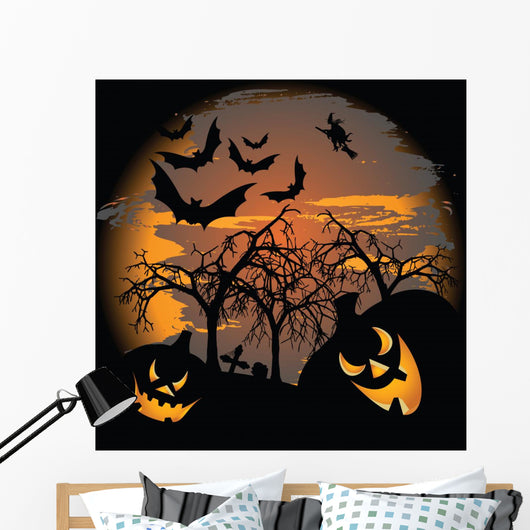 Scary Halloween Wall Mural
