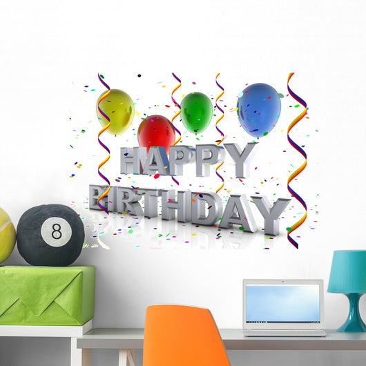 Happy Birthday Wall Mural