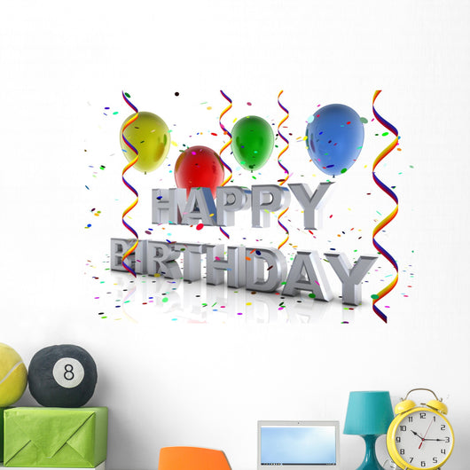 Happy Birthday Wall Mural