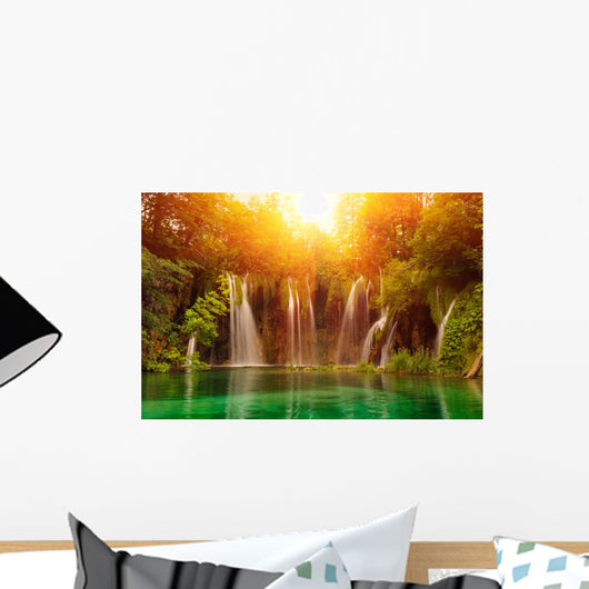 Waterfalls in National Park Plitvice Croatia Wall Mural