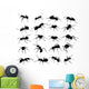 Twenty Ant Silhouettes