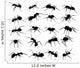 Twenty Ant Silhouettes
