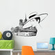 Woman nearby Notre Dame in Paris Wall Decal