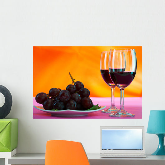 grape and wine Wall Mural