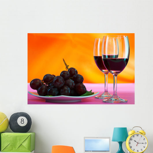 grape and wine Wall Mural