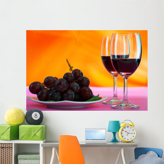 grape and wine Wall Mural