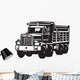 Dump Truck Vinyl Ready Vector Illustration Wall Decal