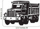 Dump Truck Vinyl Ready Vector Illustration Wall Decal