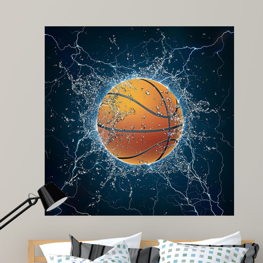 Basketball Ball Wall Mural