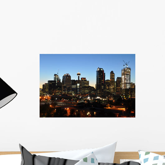 Calgary Skyline Wall Mural