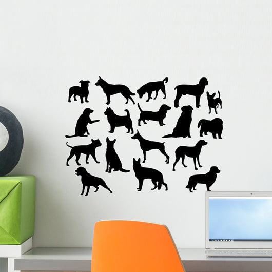 Dogs Silhouette Vector