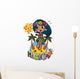 Hawaiian Aloha girl enjoy tropical party dancing Wall Decal