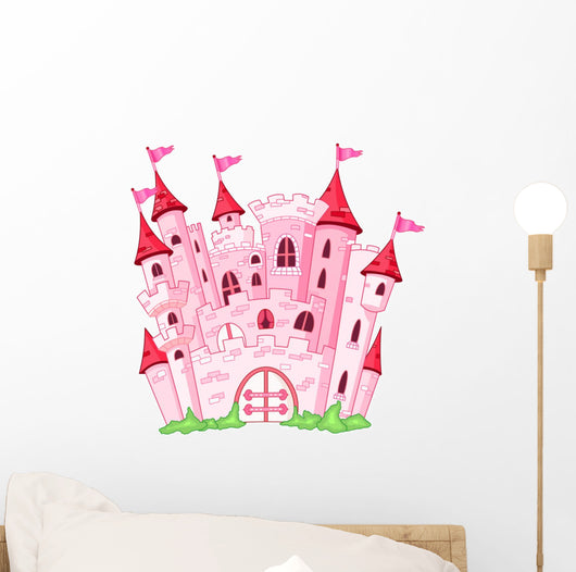 Pink Magic Castle Wall Decal
