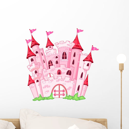 Pink Magic Castle Wall Decal
