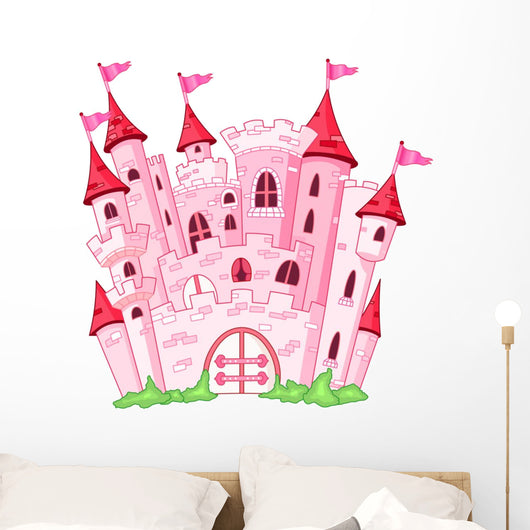 Pink Magic Castle Wall Decal