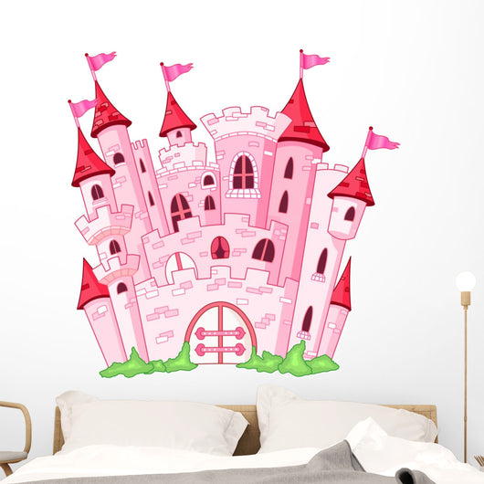 Pink Magic Castle Wall Decal