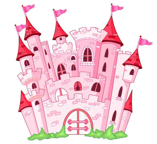 Pink Magic Castle Wall Decal