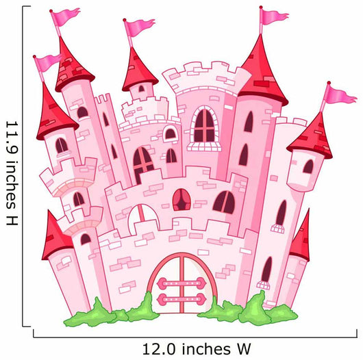 Pink Magic Castle Wall Decal