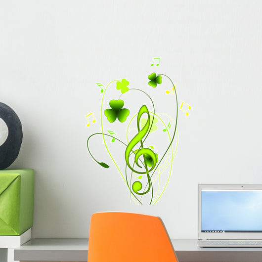 Music and plants Wall Decal
