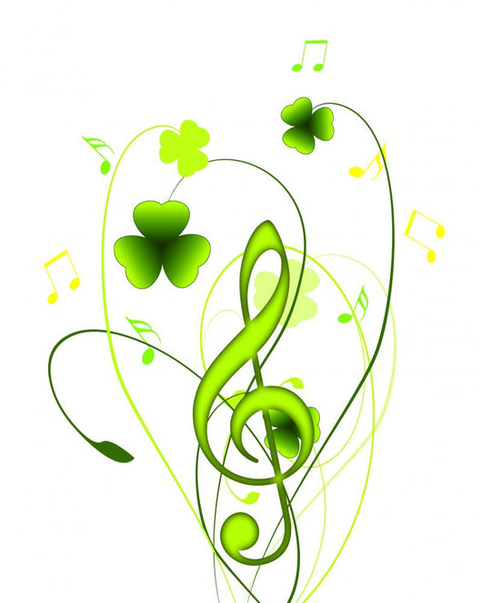 Music and plants Wall Decal