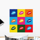 pop art lips Wall Mural