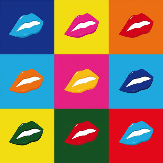 pop art lips Wall Mural