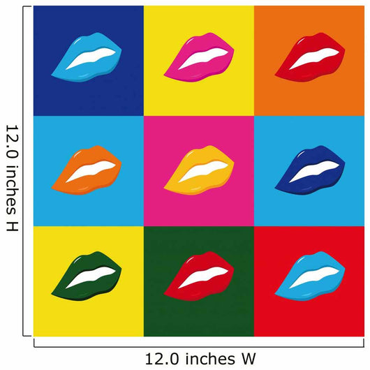 pop art lips Wall Mural