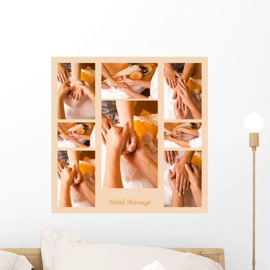 Hand Massage Therapist Collage