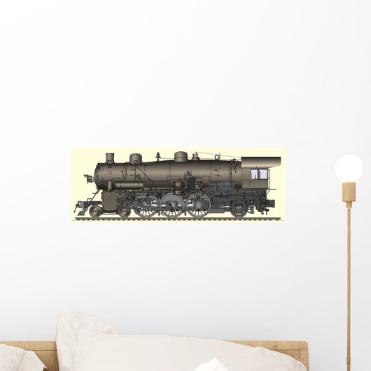 Vector Illustration Old Locomotive