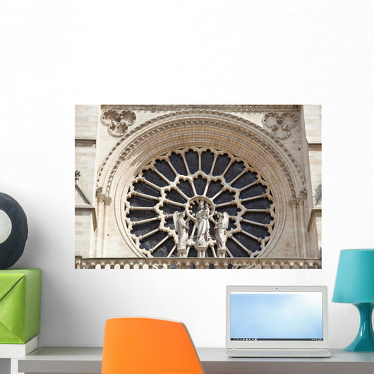 Notre Dame of Paris Virgin and Kid Wall Mural