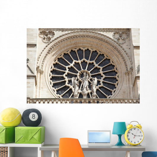 Notre Dame of Paris Virgin and Kid Wall Mural