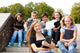 Teenagers with books Wall Mural