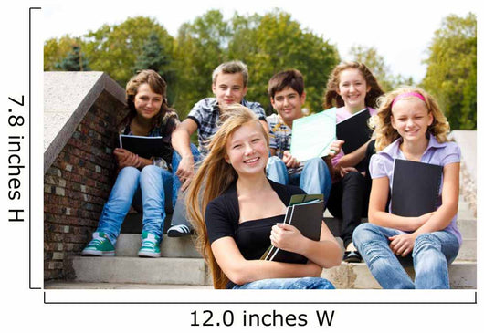 Teenagers with books Wall Mural